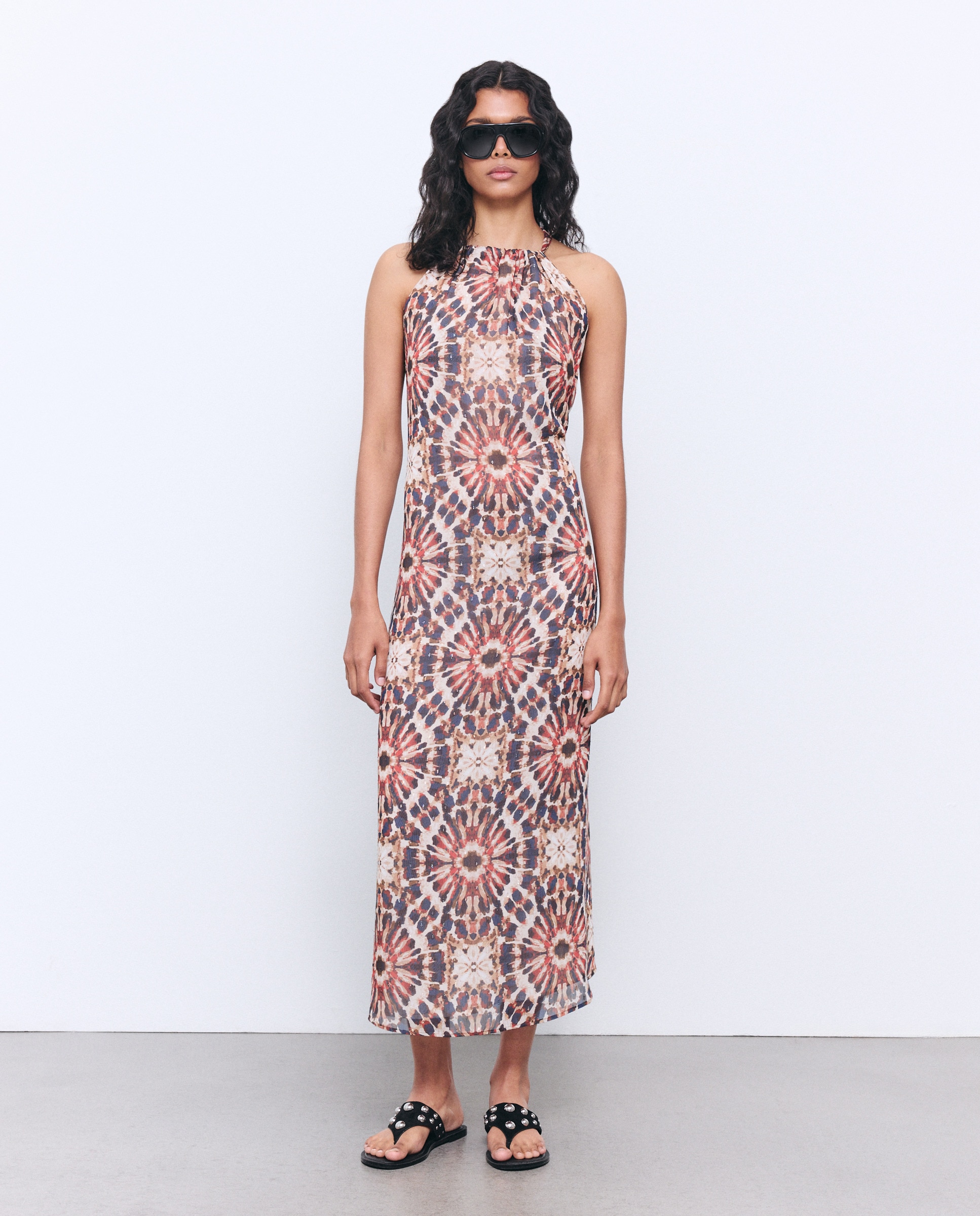 Imagem 0 de Vestido comprido com gola halter