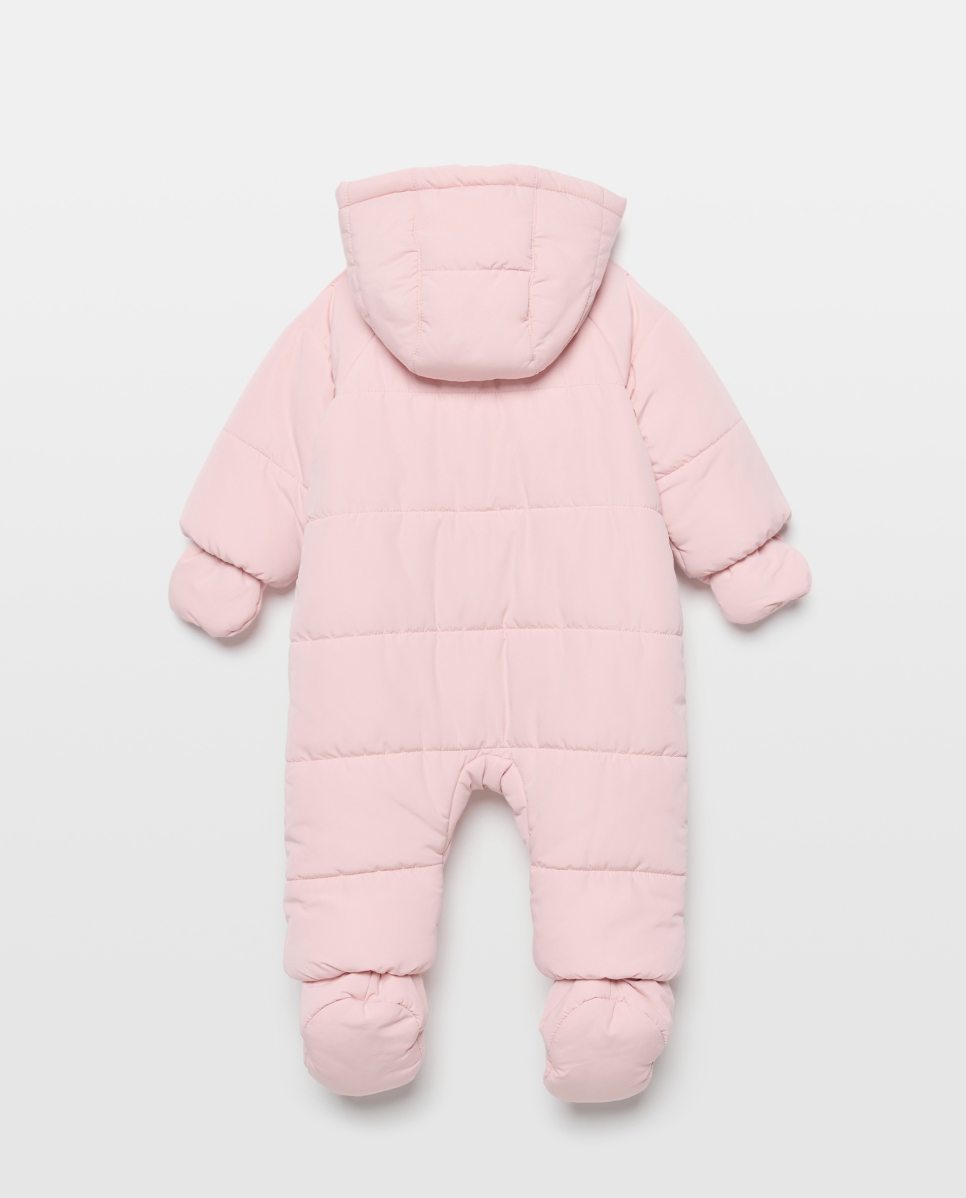 Buzo microfibra con pie + mano con snaps y bolsillo frontal de bebé - Coconut El Corte Inglés - 200 Rosa 200 Rosa-2