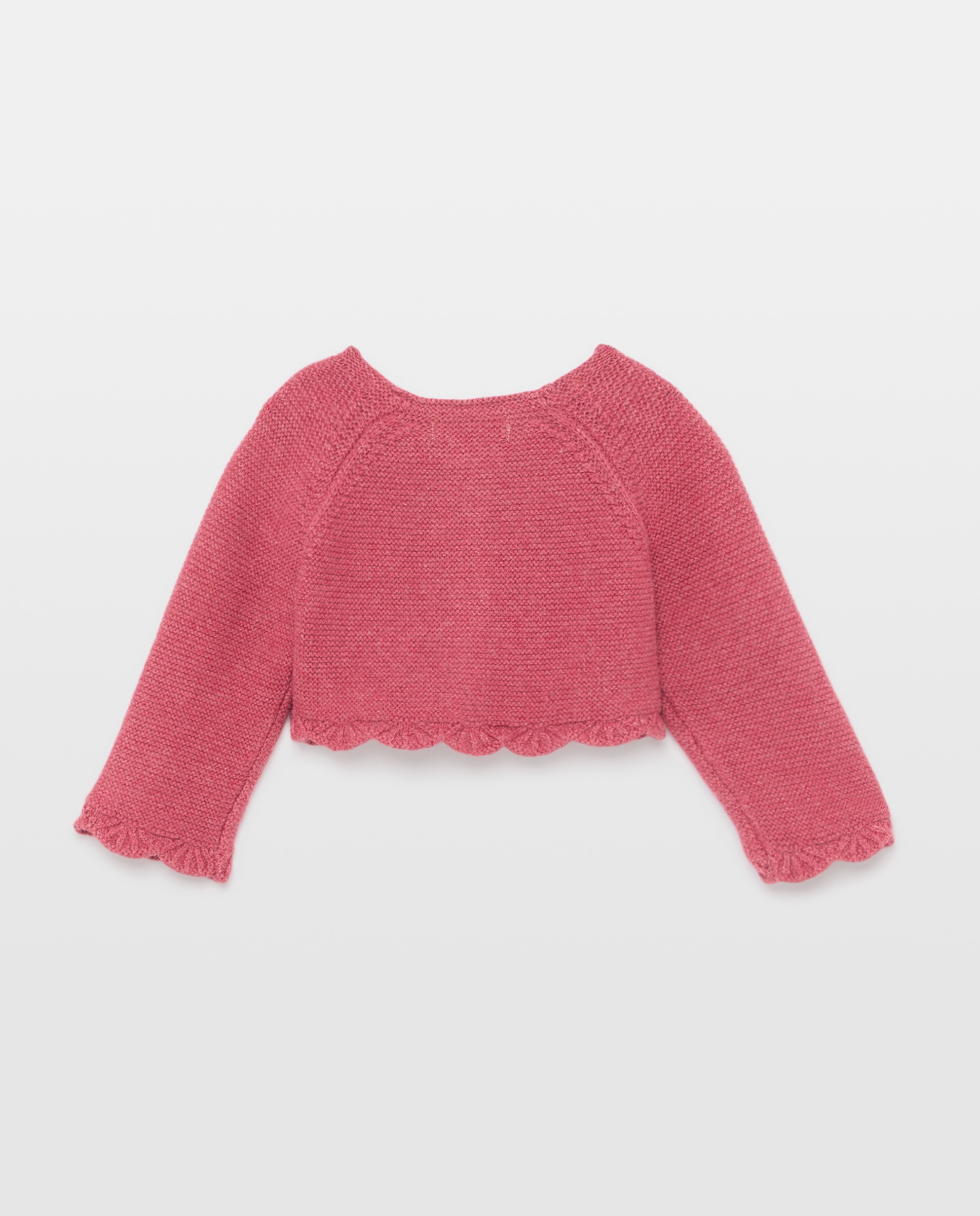 Chaqueta corta básica con manga ranglan de bebé - Coconut El Corte Inglés - Burdeos Burdeos-2
