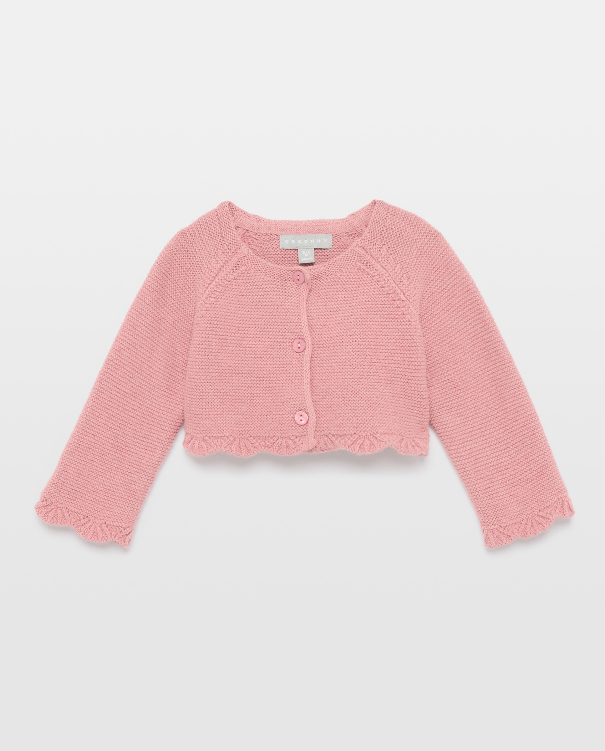 Chaqueta corta básica con manga ranglan de bebé - Coconut El Corte Inglés - 230 Rosa oscuro 230 Rosa oscuro-1
