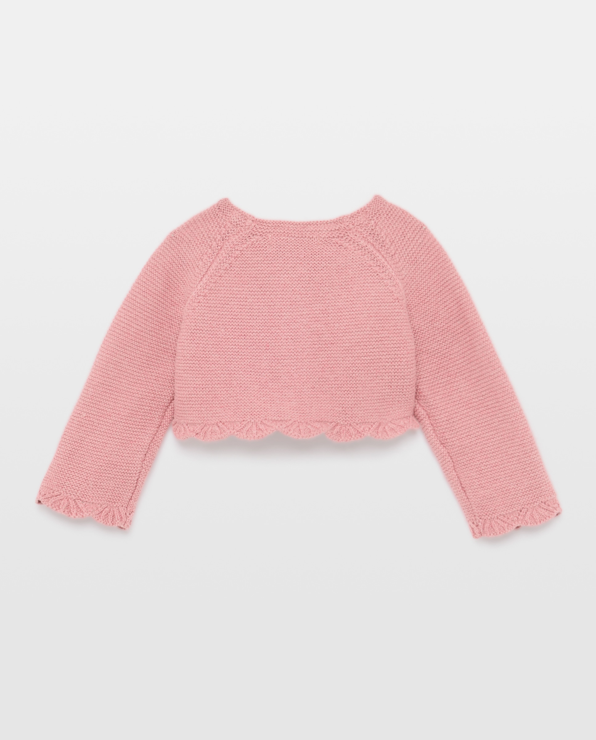 Chaqueta corta básica con manga ranglan de bebé - Coconut El Corte Inglés - 230 Rosa oscuro 230 Rosa oscuro-2