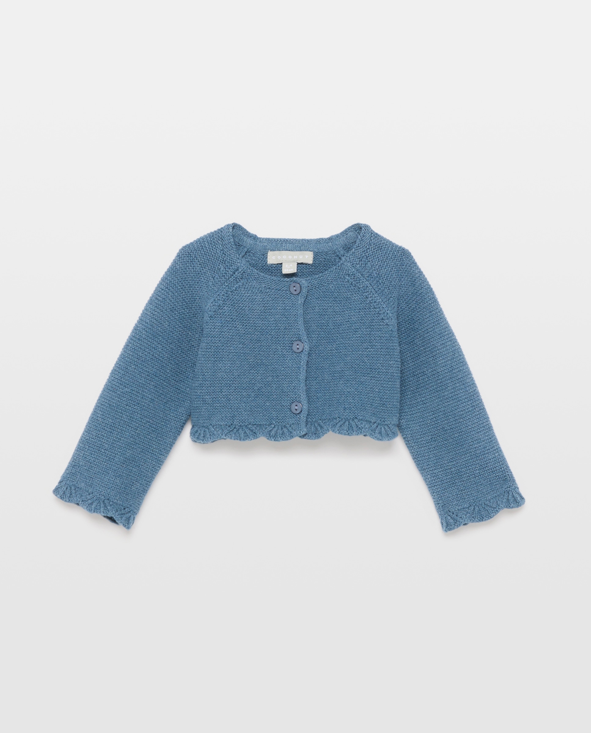 Chaqueta corta básica con manga ranglan de bebé - Coconut El Corte Inglés - Azul oscuro Azul oscuro-1
