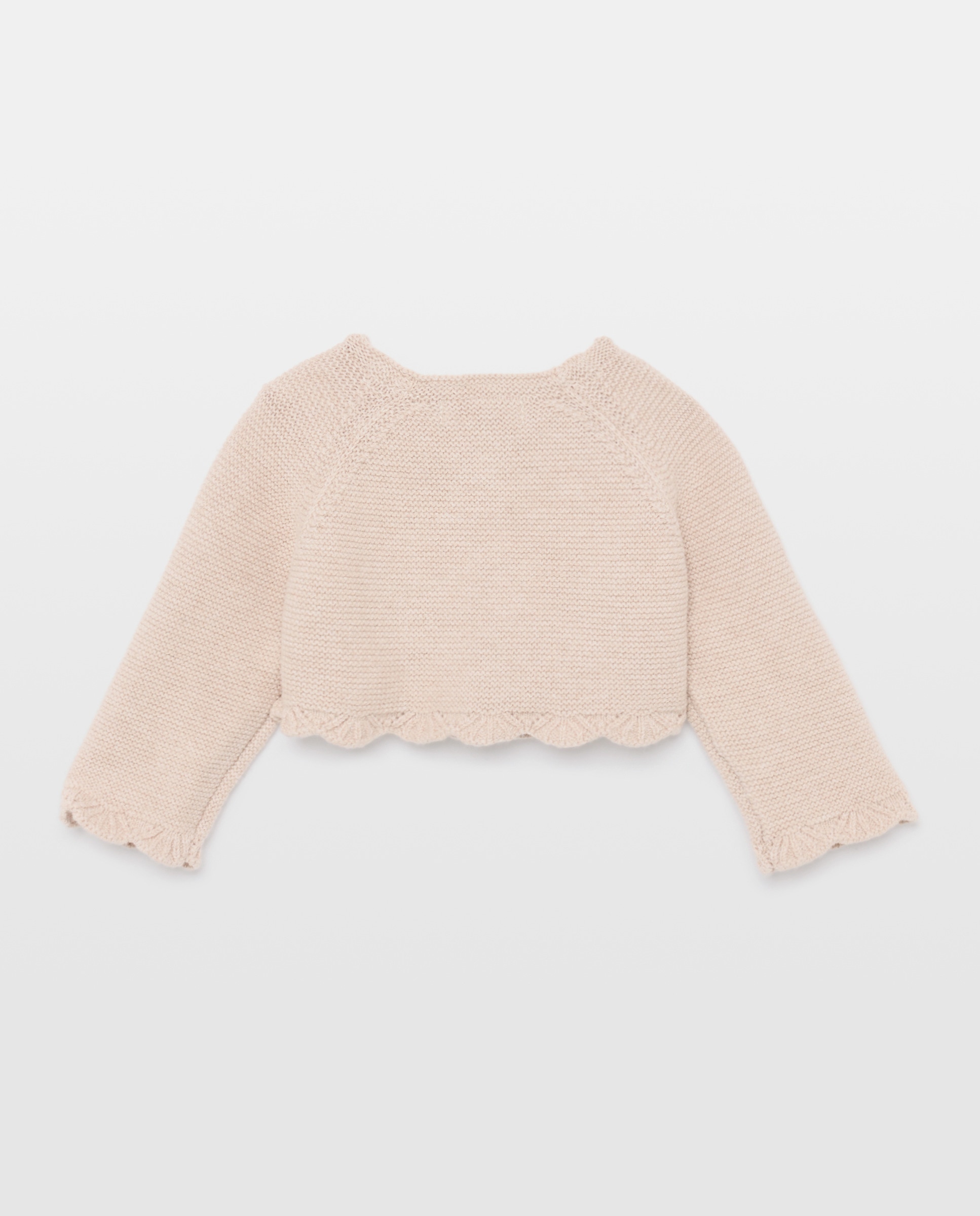 Chaqueta corta básica con manga ranglan de bebé - Coconut El Corte Inglés - Visón claro Visón claro-2