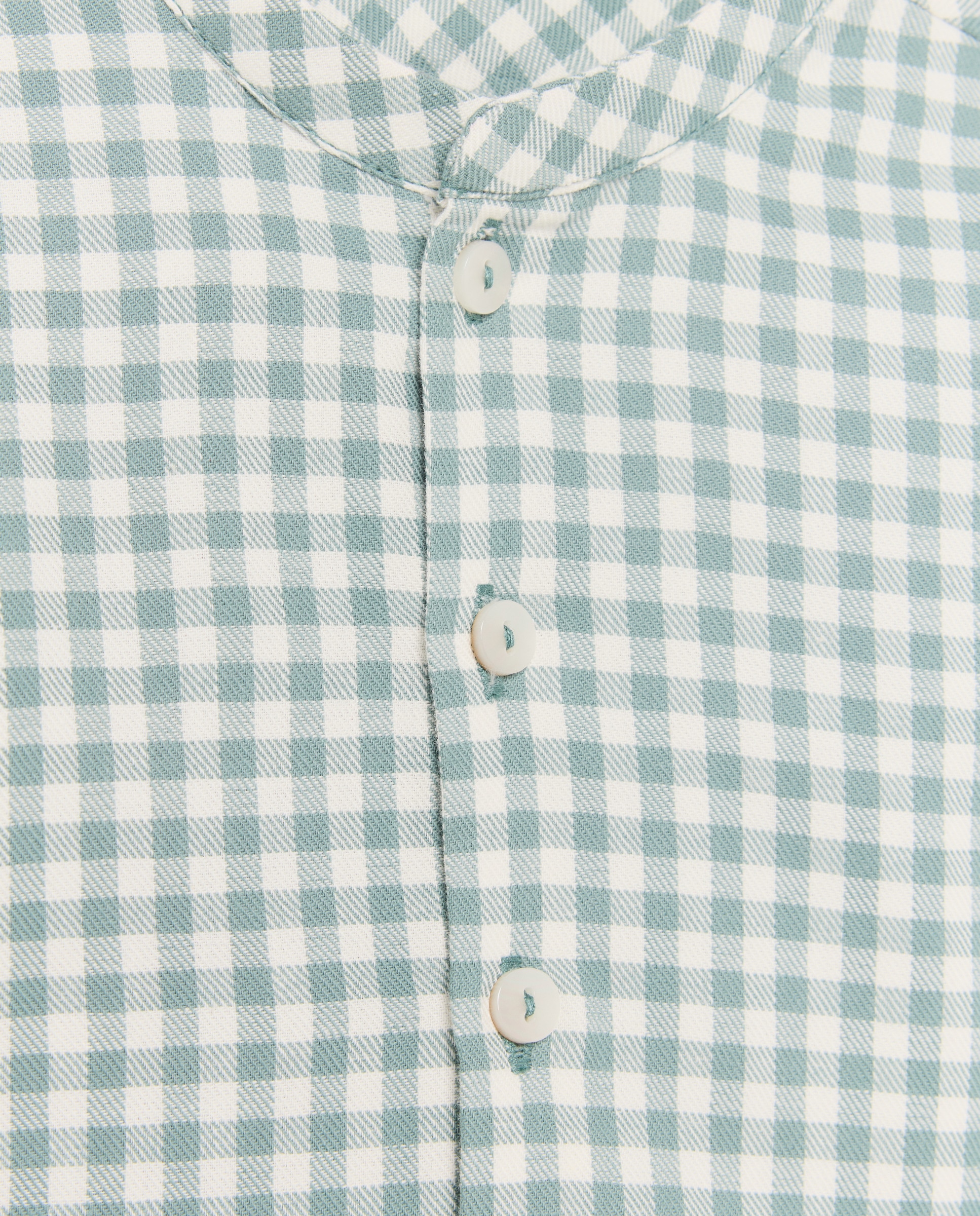 Camisa de manga larga con cuello mao de bebé - Coconut El Corte Inglés - Verde Verde-3