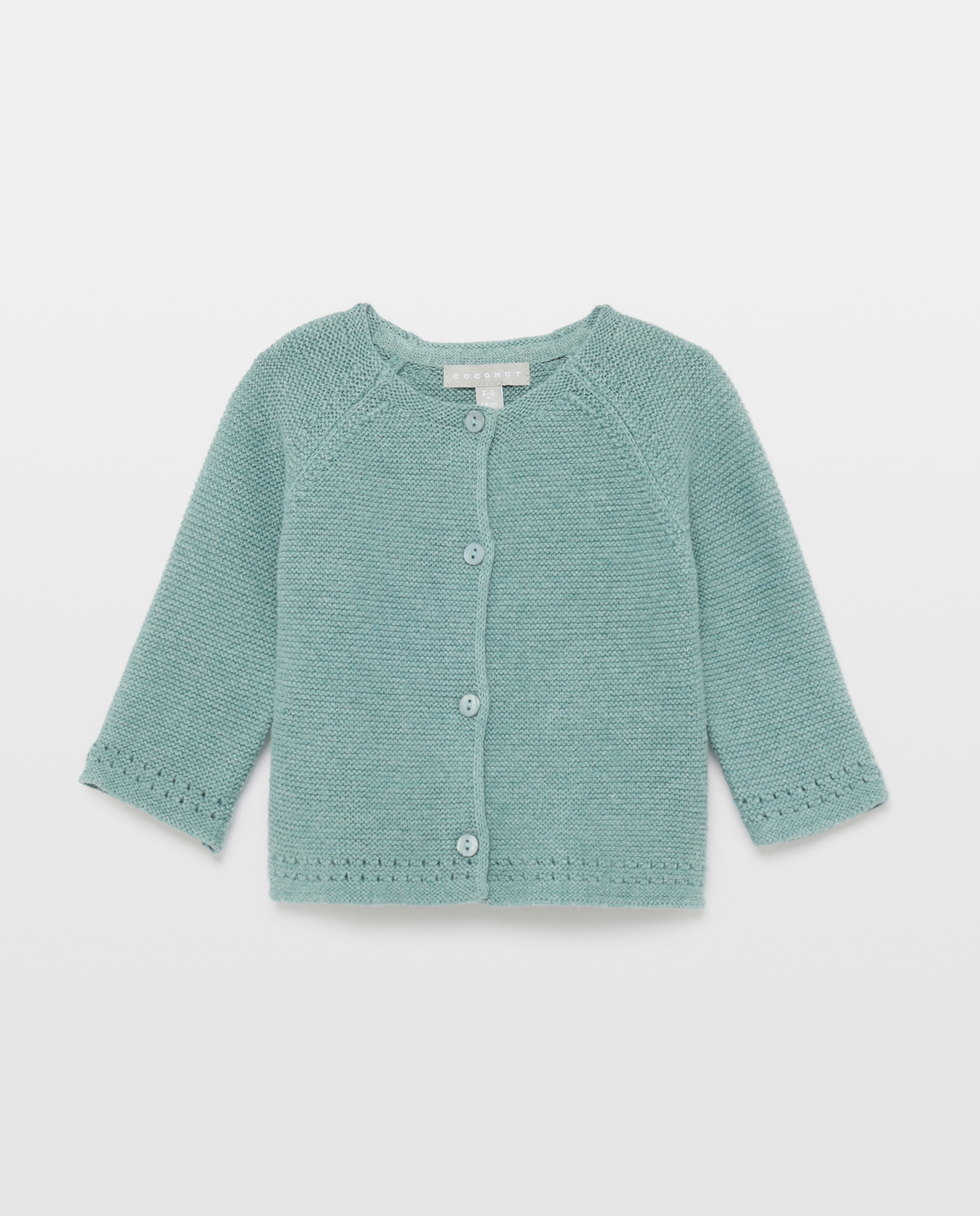 Imagen 0 de Chaqueta a cadera básica con ochos de bebé Verde billar