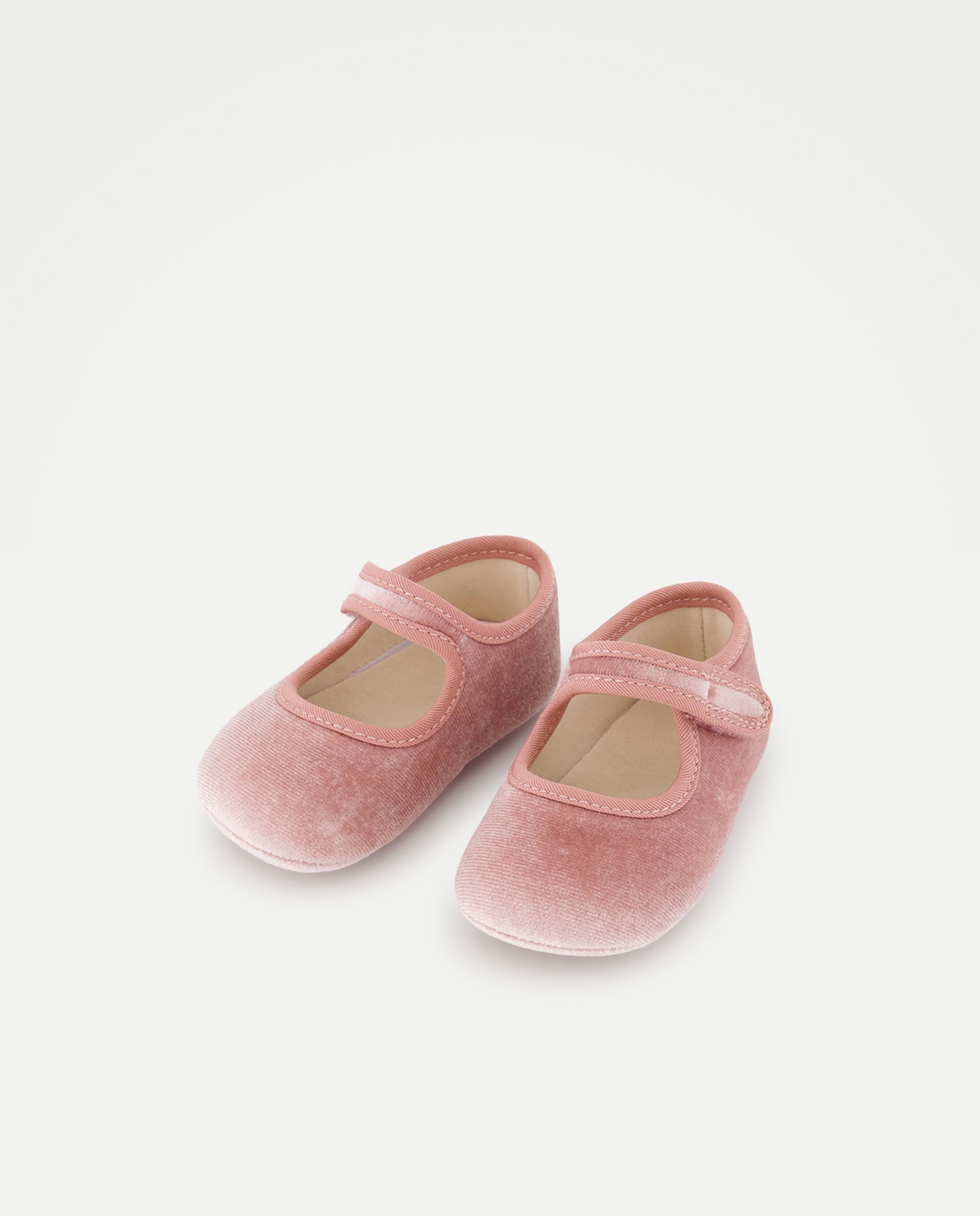 Sapatos de Presilha de Veludo de Bebé Coconut El Corte Inglés 200 Rosa-2