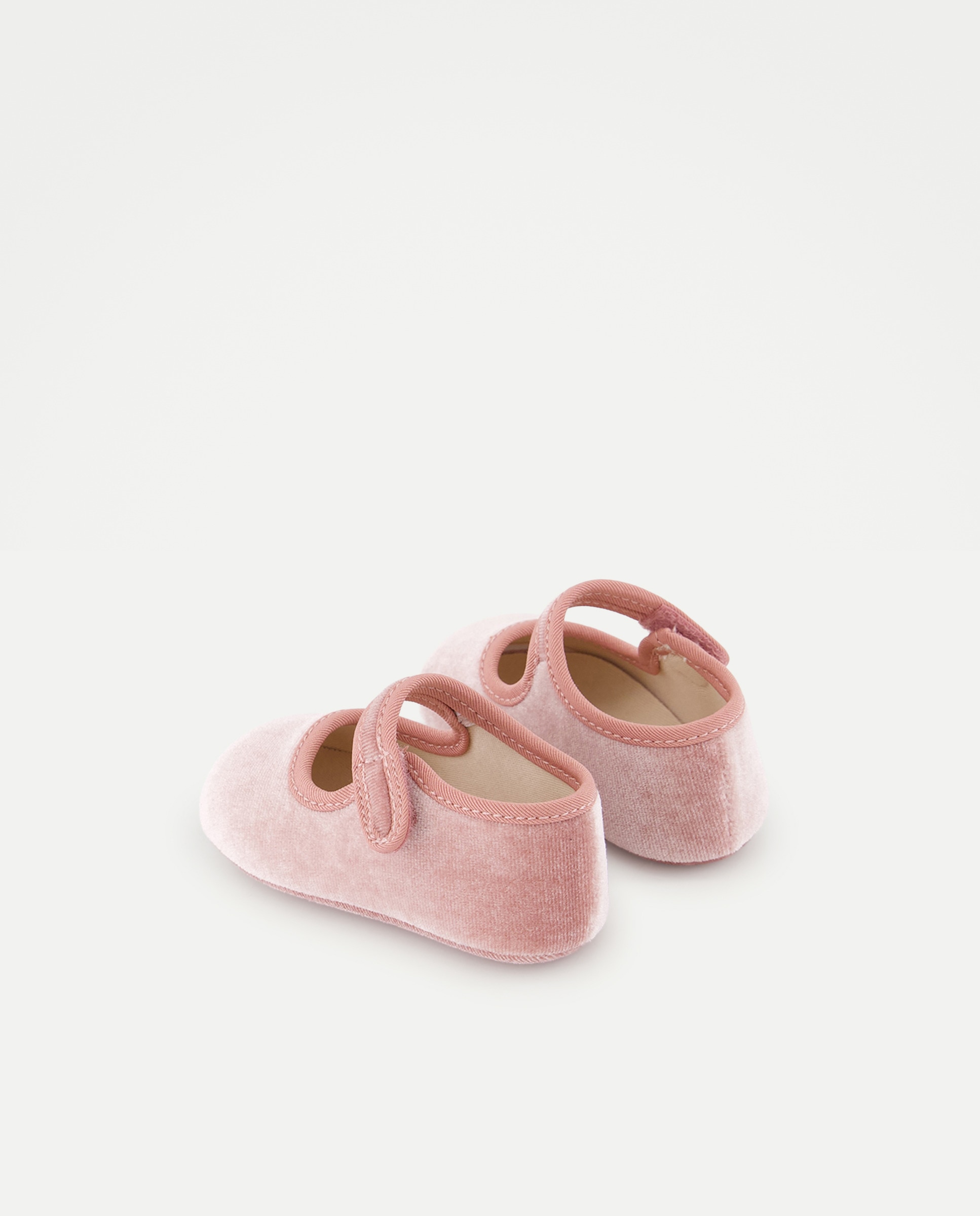 Sapatos de Presilha de Veludo de Bebé Coconut El Corte Inglés 200 Rosa-3
