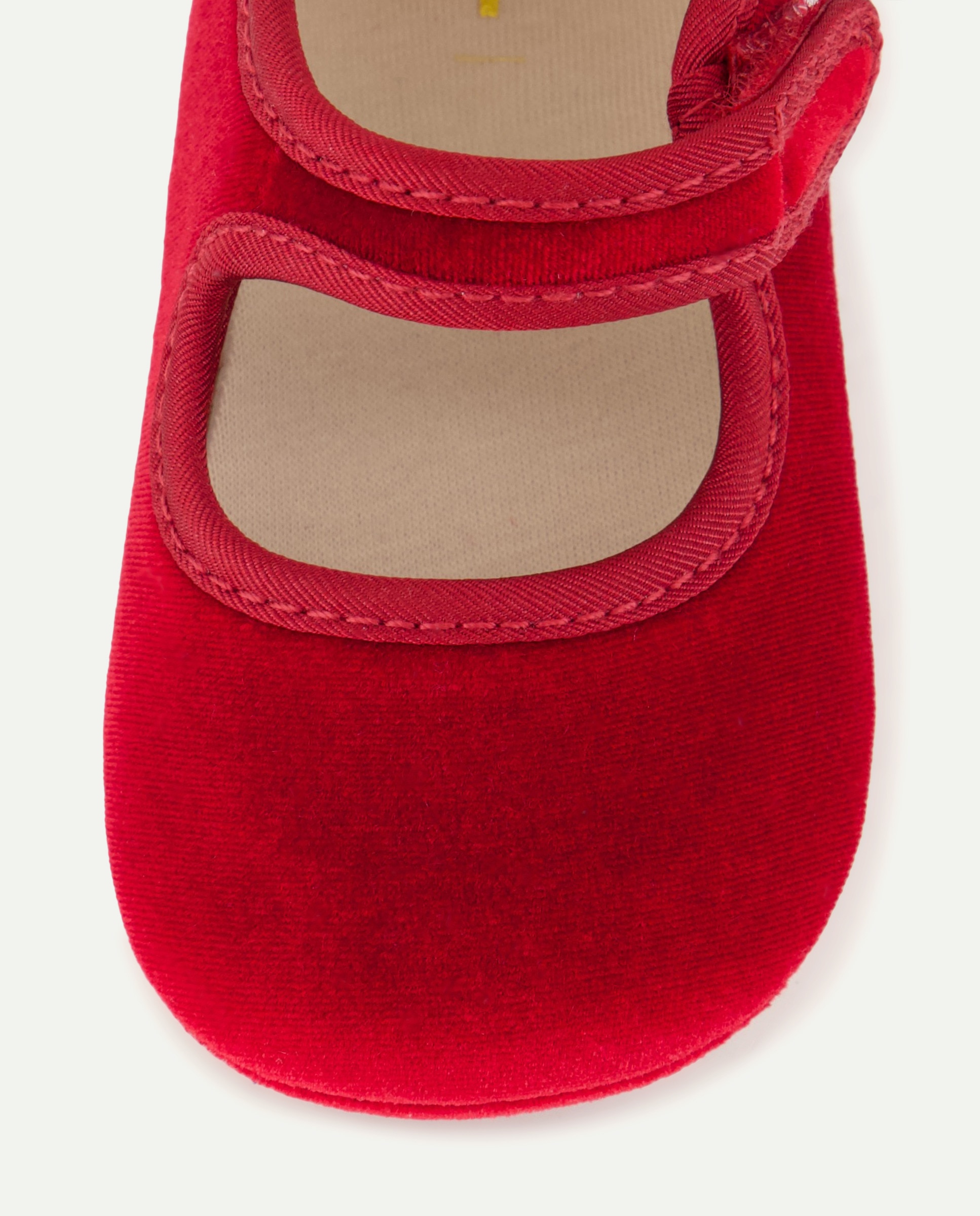 Sapatos de Presilha de Veludo de Bebé Coconut El Corte Inglés 600 Vermelho-5