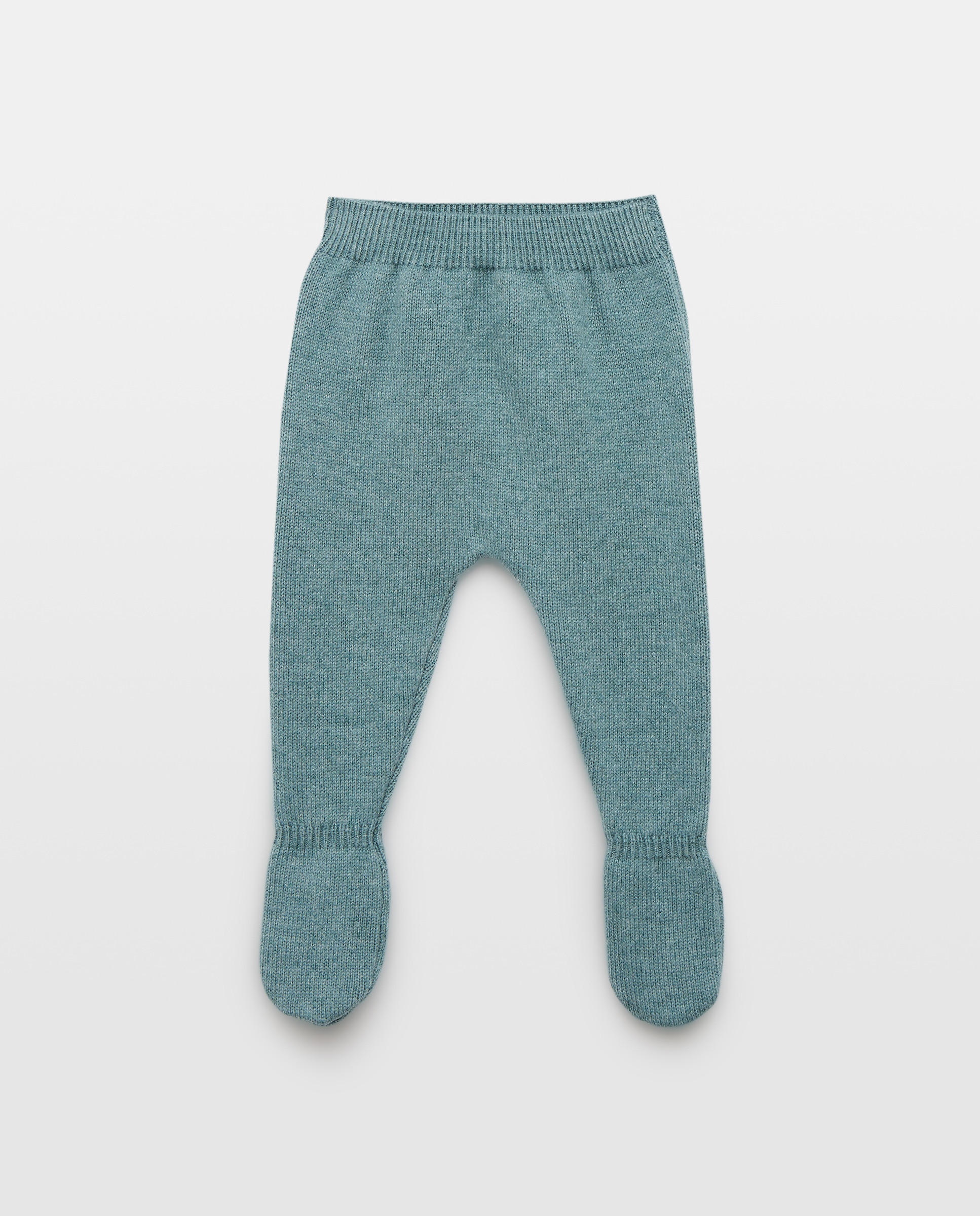 Conjunto de Tricot de Bebé com Manga Comprida e Vichy e Calças com Pés Lisas Coconut El Corte Inglés Verde-3