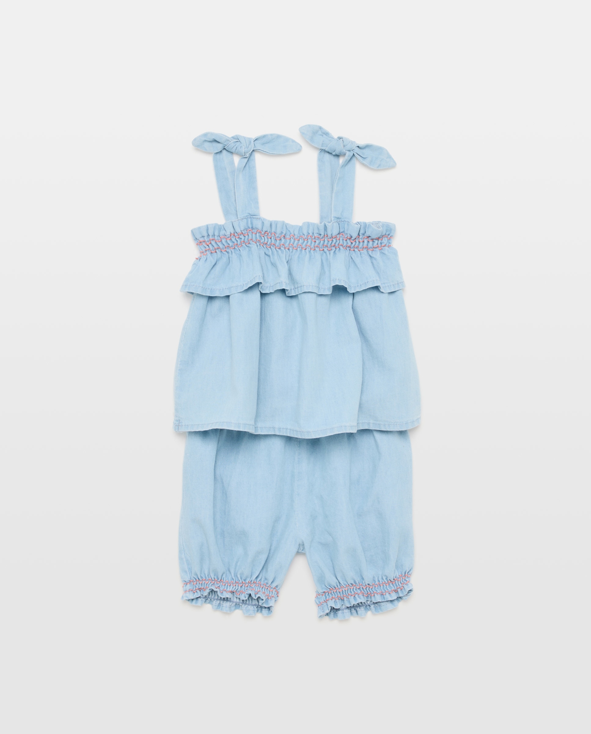 Conjunto de 2 Peças para Bebé: T-shirt e Calções Baby El Corte Inglés 400 Azul-2