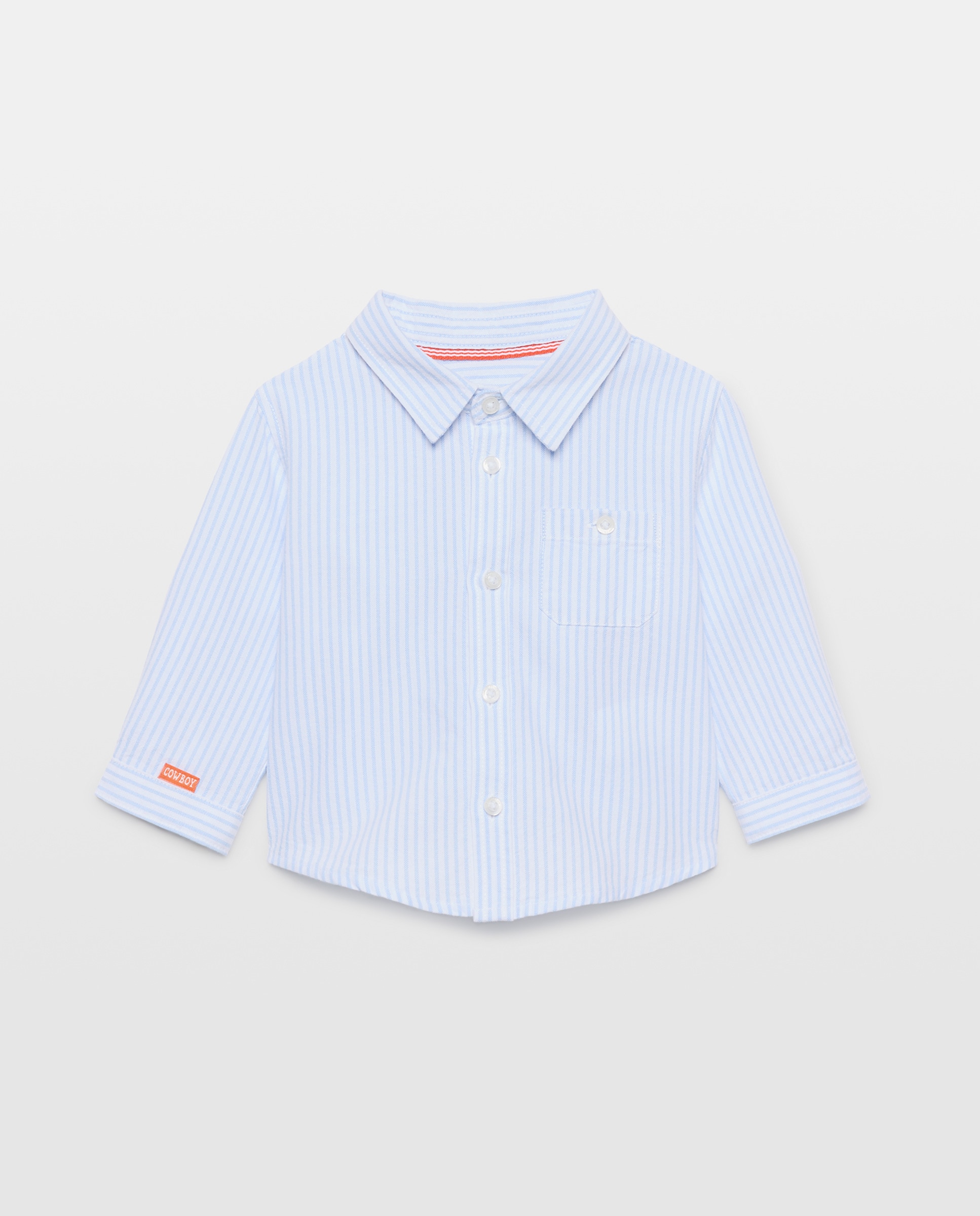 Imagem 0 de Camisa Oxford de Bebé às Riscas com Manga Comprida