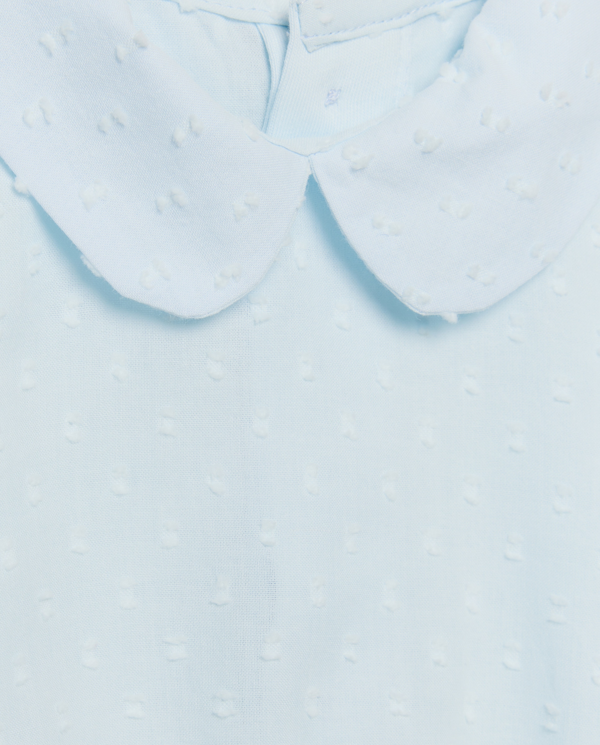 Body de Bebé em Plumetti Liso com Manga Comprida Baby El Corte Inglés 410 Azul Claro-3