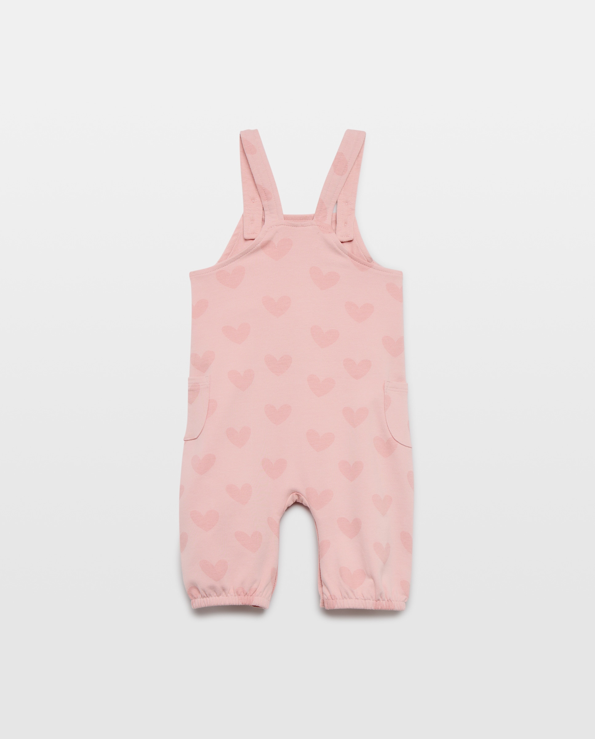 Jardineiras de Bebé em Felpa com All Over Print Baby El Corte Inglés Rosa-2