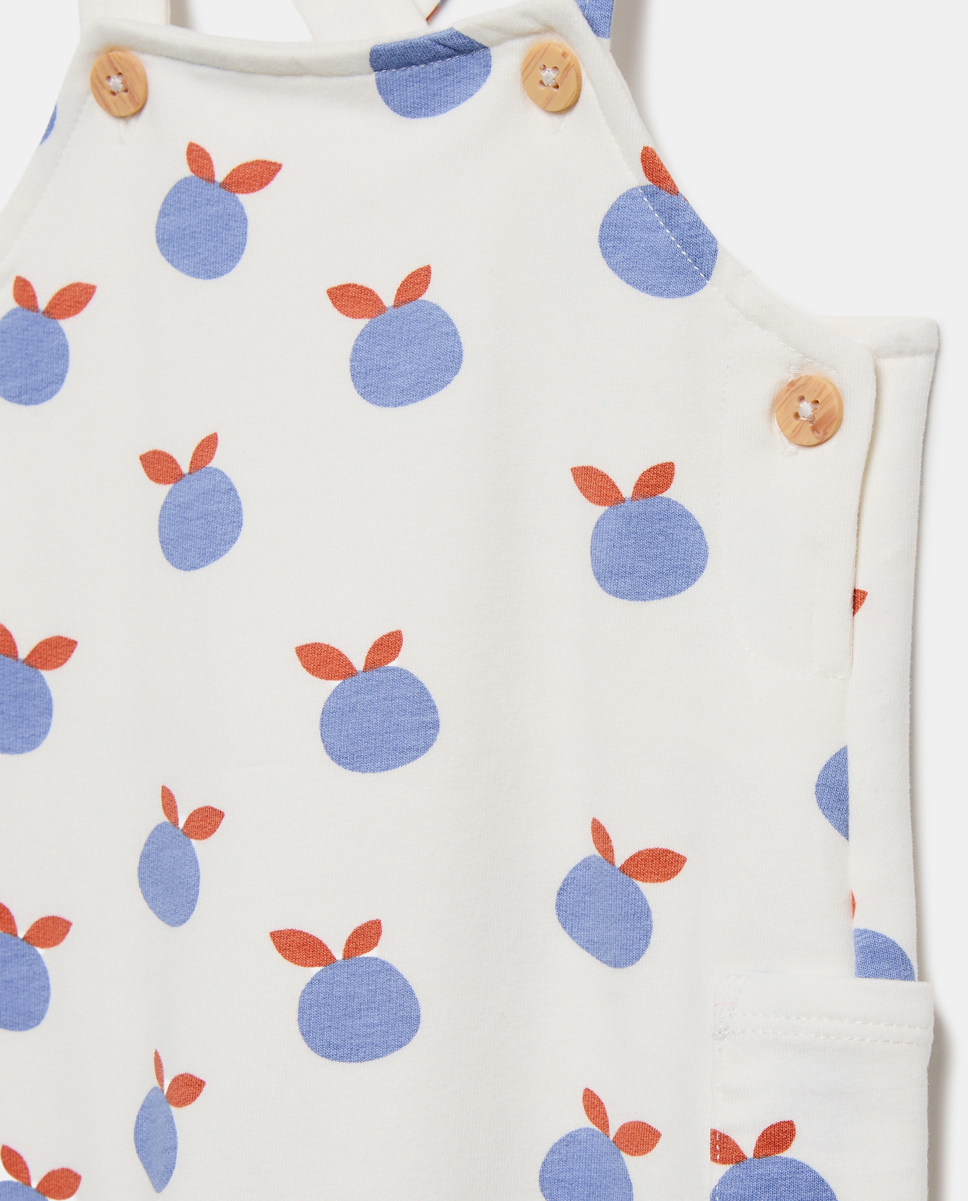 Jardineiras de Bebé em Felpa com All Over Print Baby El Corte Inglés Azul-marinho-3