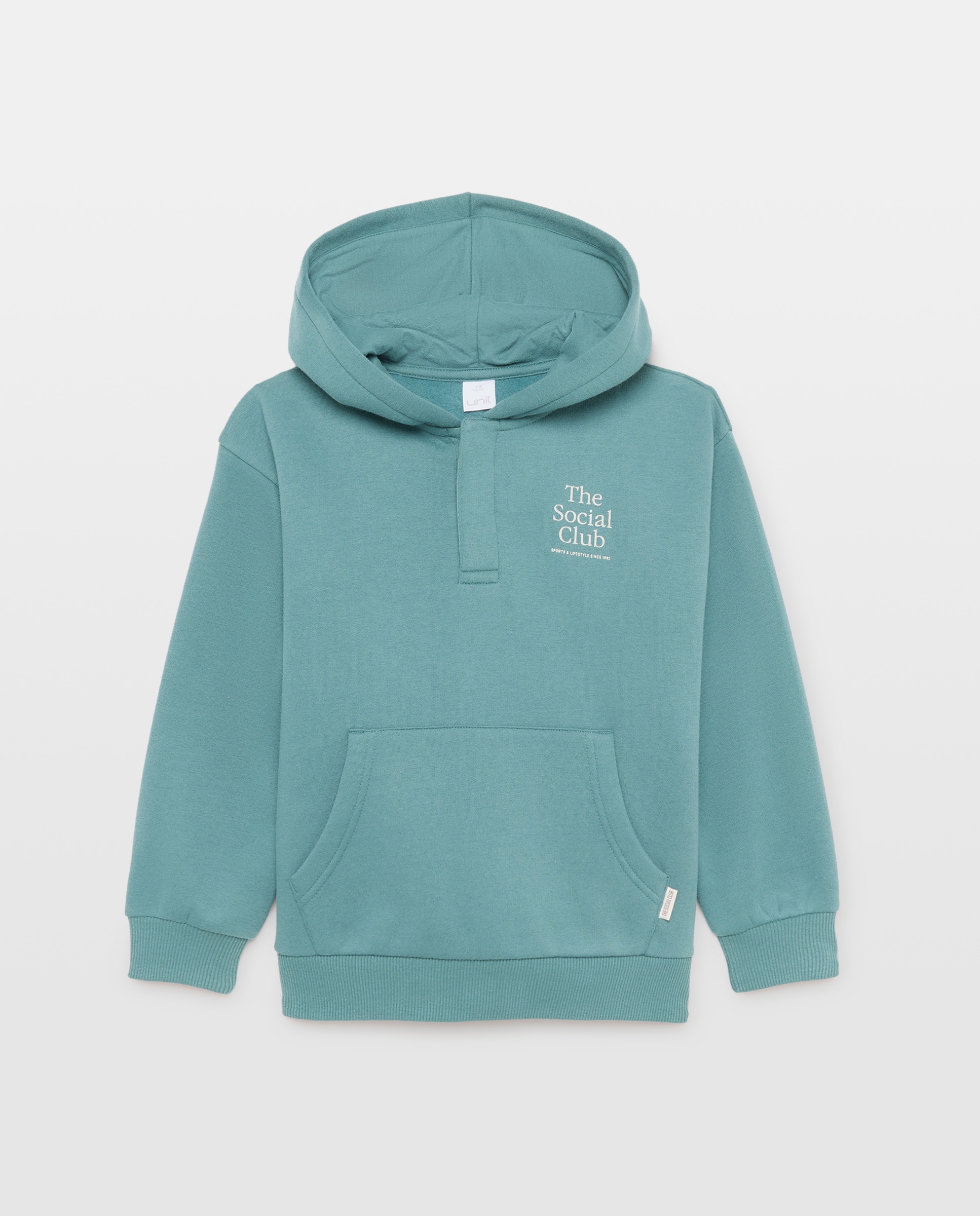 Imagen 0 de Sudadera de niño estampada lavada con capucha y cremallera