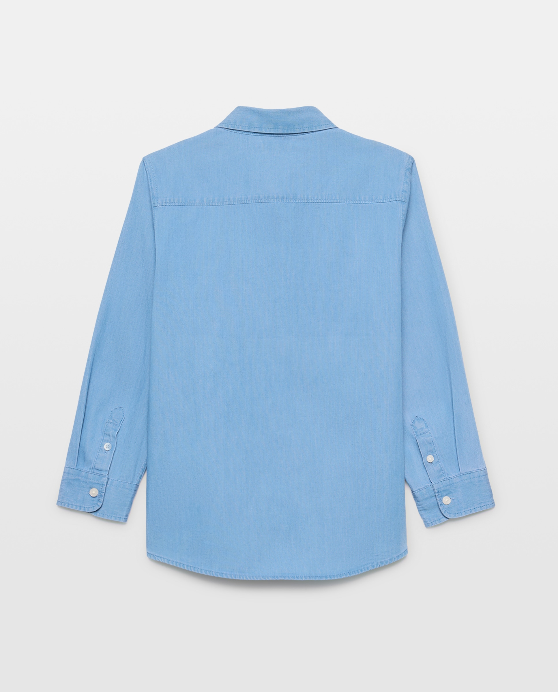 Camisa de niño denim Azul pálido-2