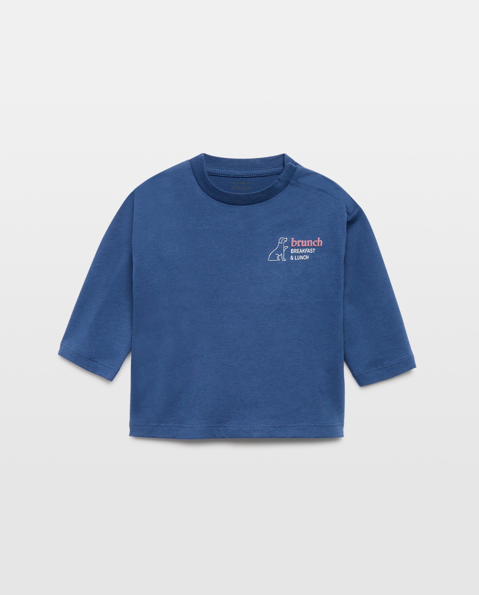 Imagen 0 de Camiseta de bebé estampada solidaria manga larga