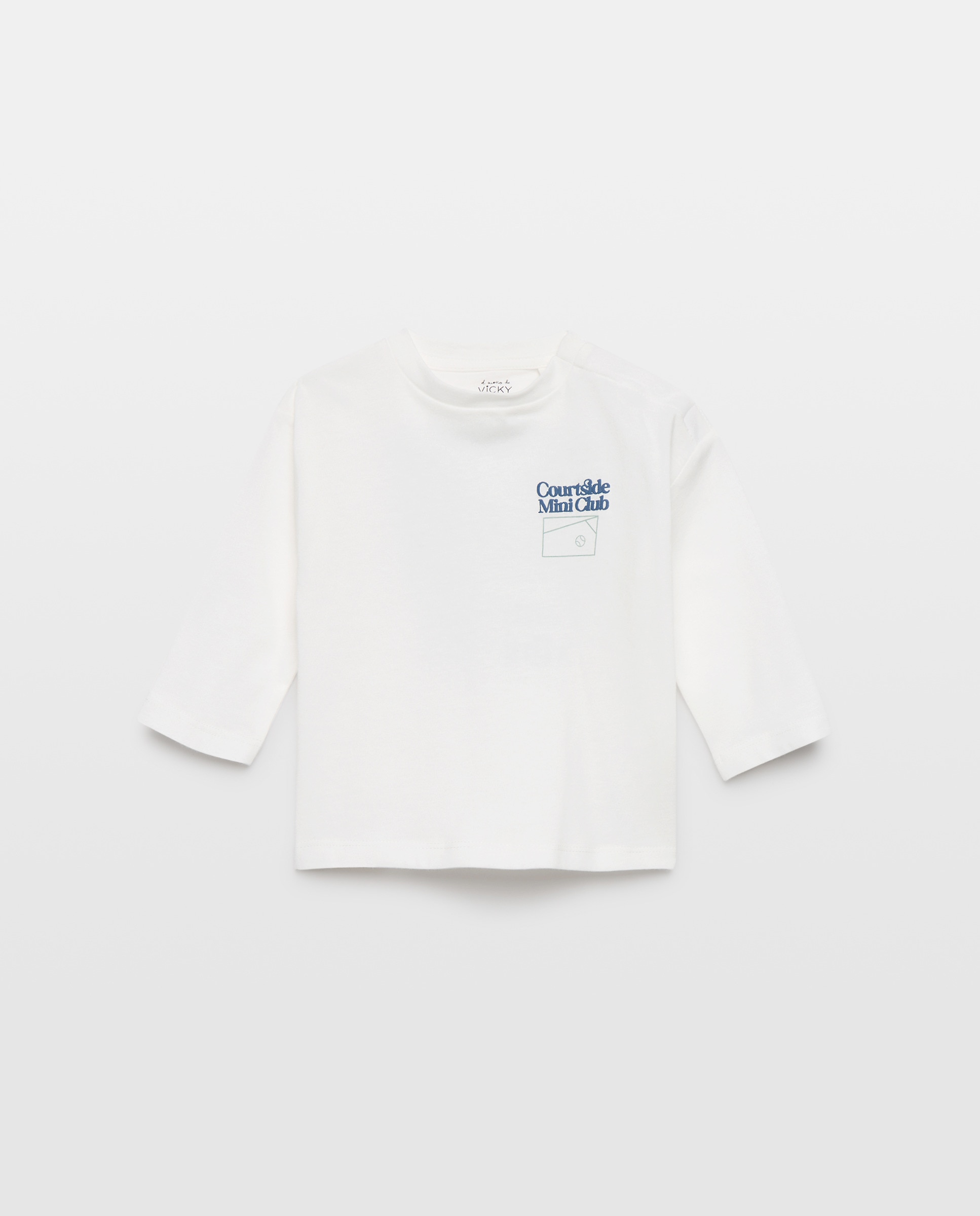 Imagen 0 de Camiseta de bebé estampada solidaria manga larga