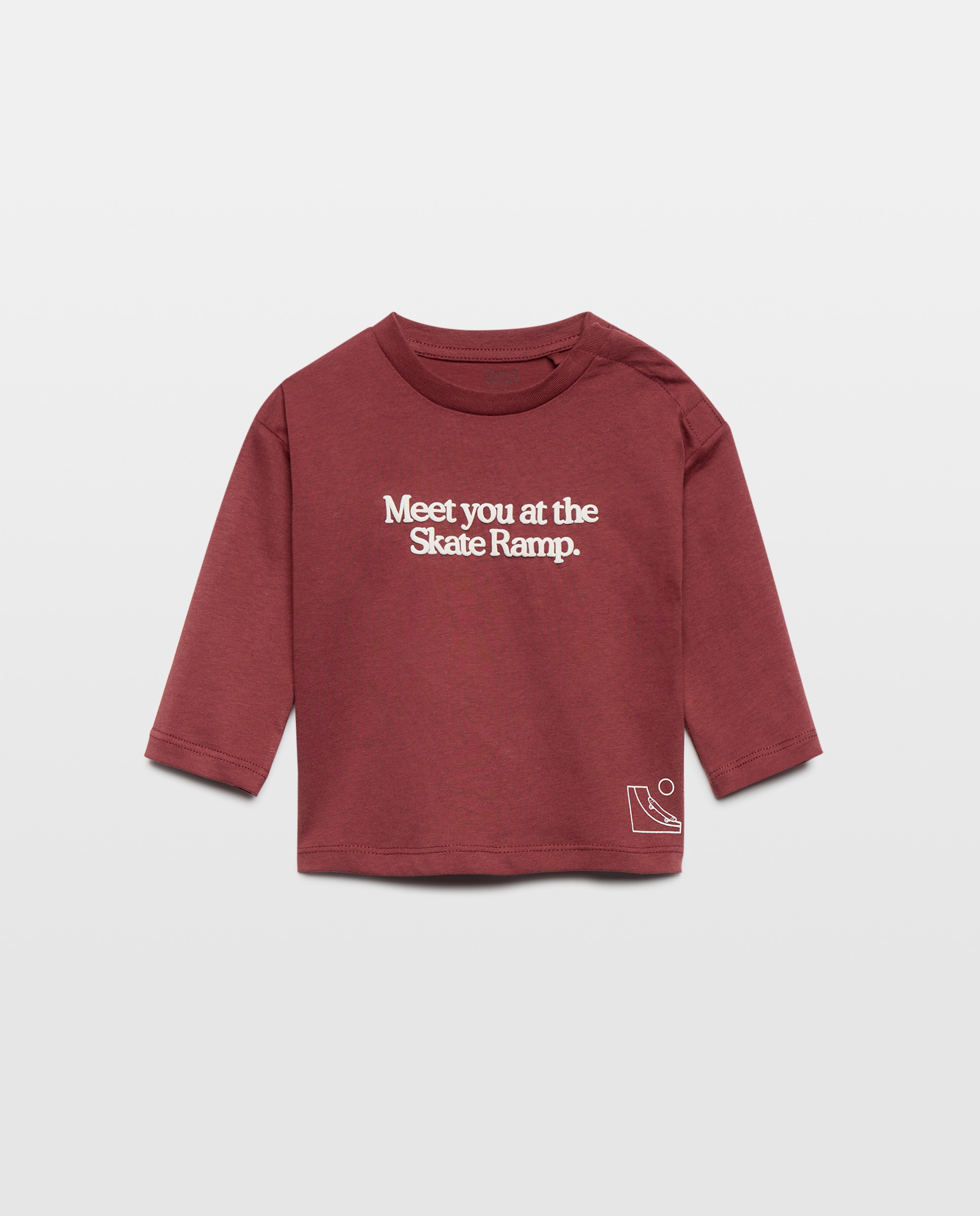 Imagen 0 de Camiseta de bebé estampada solidaria manga larga