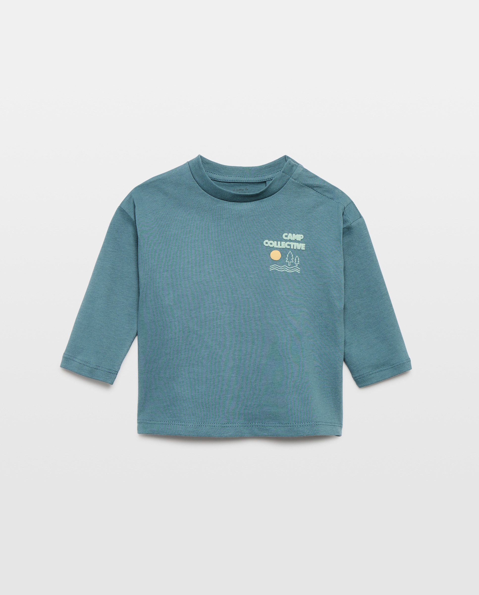 Imagen 0 de Camiseta de bebé estampada solidaria manga larga