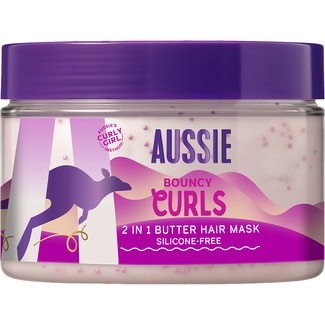 mascarilla de pelo Bouncy Curls 2 en 1 sin siliconas tarro 500 ml - Aussie