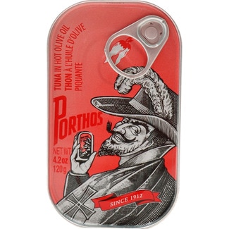 Filetes de Atum em Azeite Picante lata 120 g - Porthos