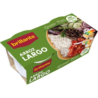 arroz largo cocido pack 2 envases - Brillante