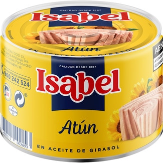 atún en aceite de girasol lata 260 g neto escurrido - Isabel