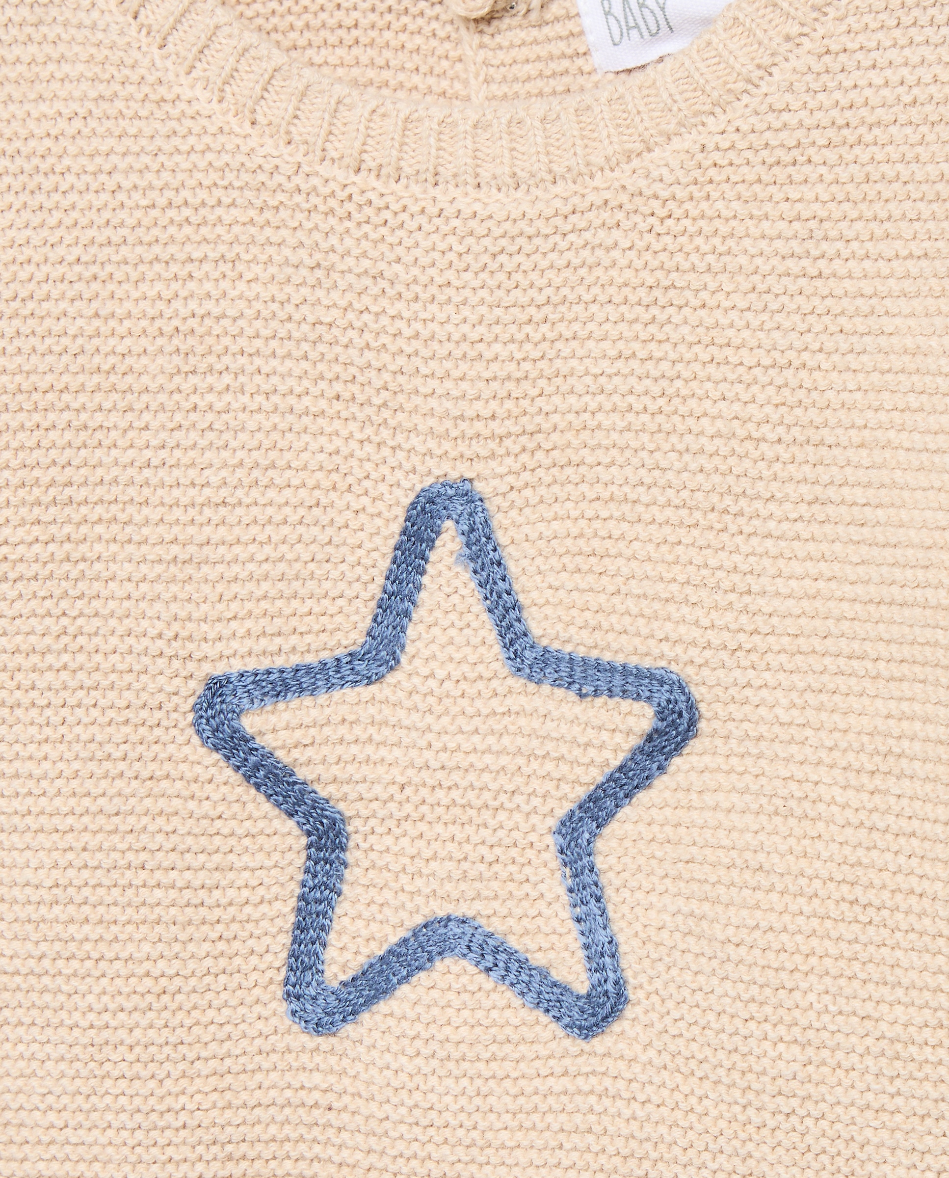 Conjunto de 2 Peças de Bebé com Manga Comprida e Calças de Tricot com Relevos Baby El Corte Inglés 120 Cru-4