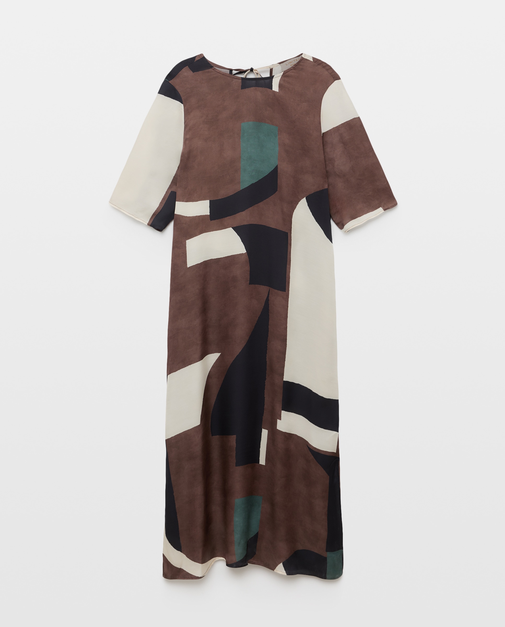 Imagem 0 de Vestido tipo túnica com estampado geométrico