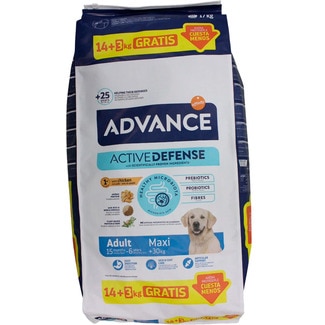 Ração Para Cão Advance Maxi Adulto Frango 14+3kg embalagem 17 kg - Advance