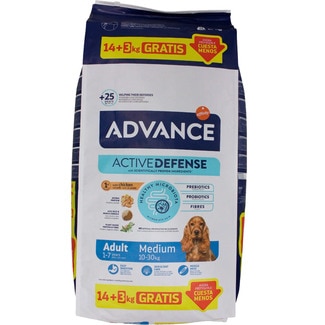 Ração Para Cão Medium Adult Advance Frango 14+3kg embalagem 17 kg - Advance