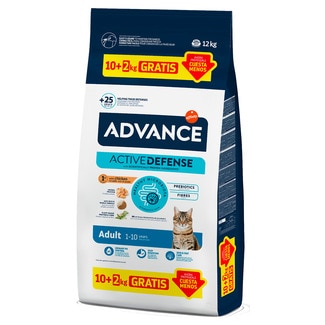 Ração para Gato Adulto Frango Arroz Vegetais  10+2KG embalagem 12 kg - Advance