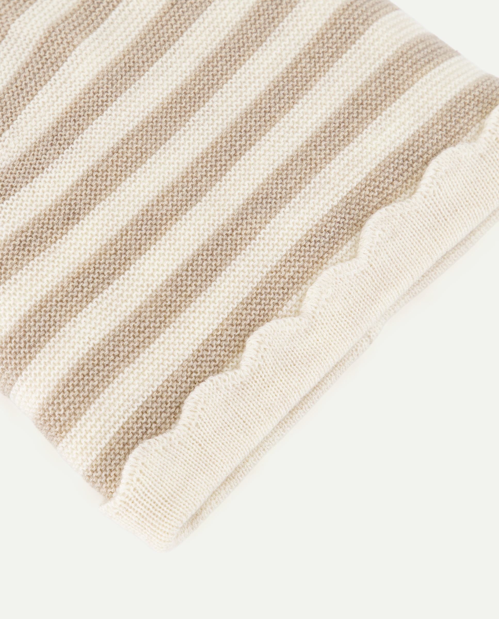 Gorro rayas con ondas de bebé - Baby El Corte Inglés - Beige Beige-2