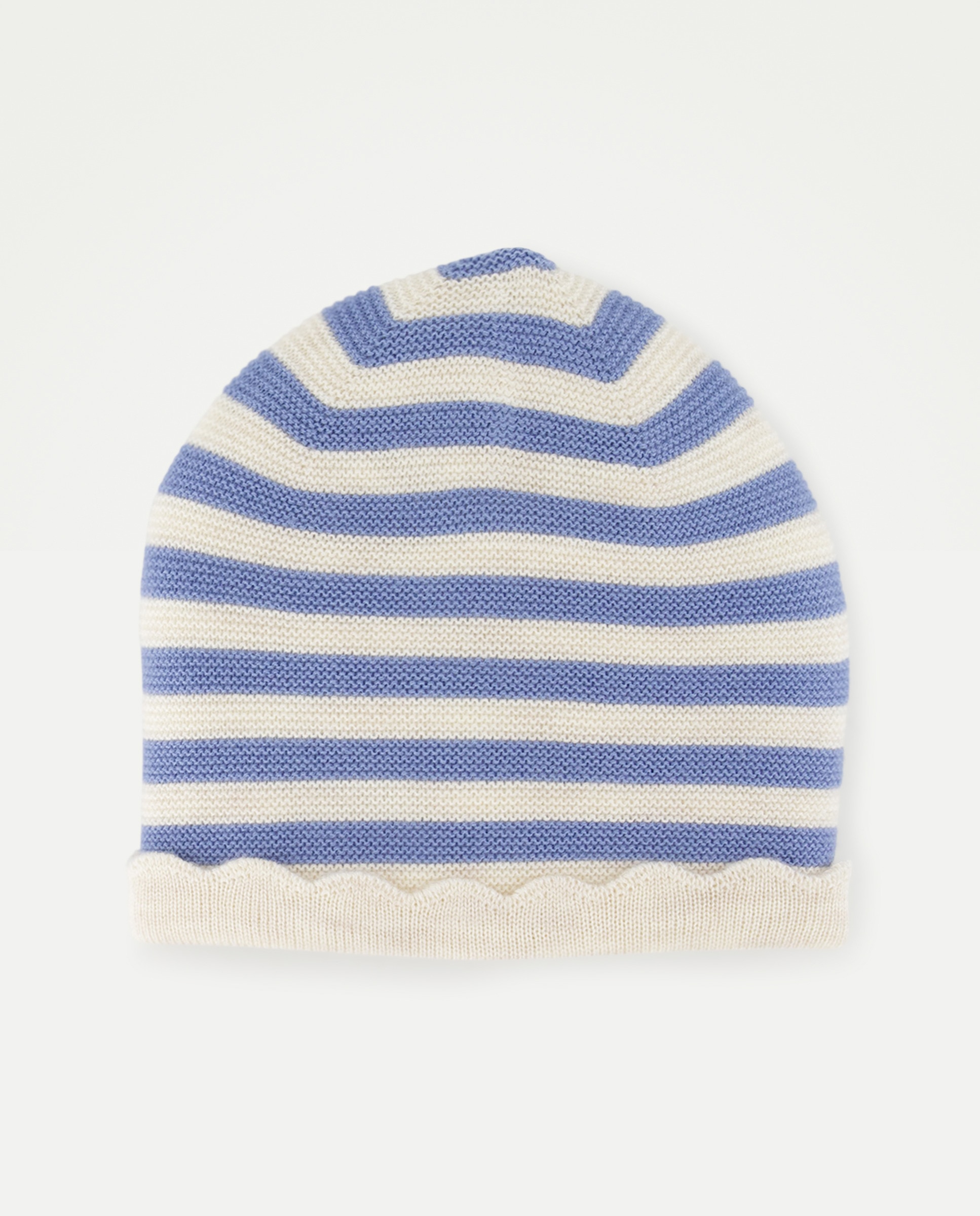 Gorro rayas con ondas de bebé - Baby El Corte Inglés - 410 Azul claro 410 Azul claro-1