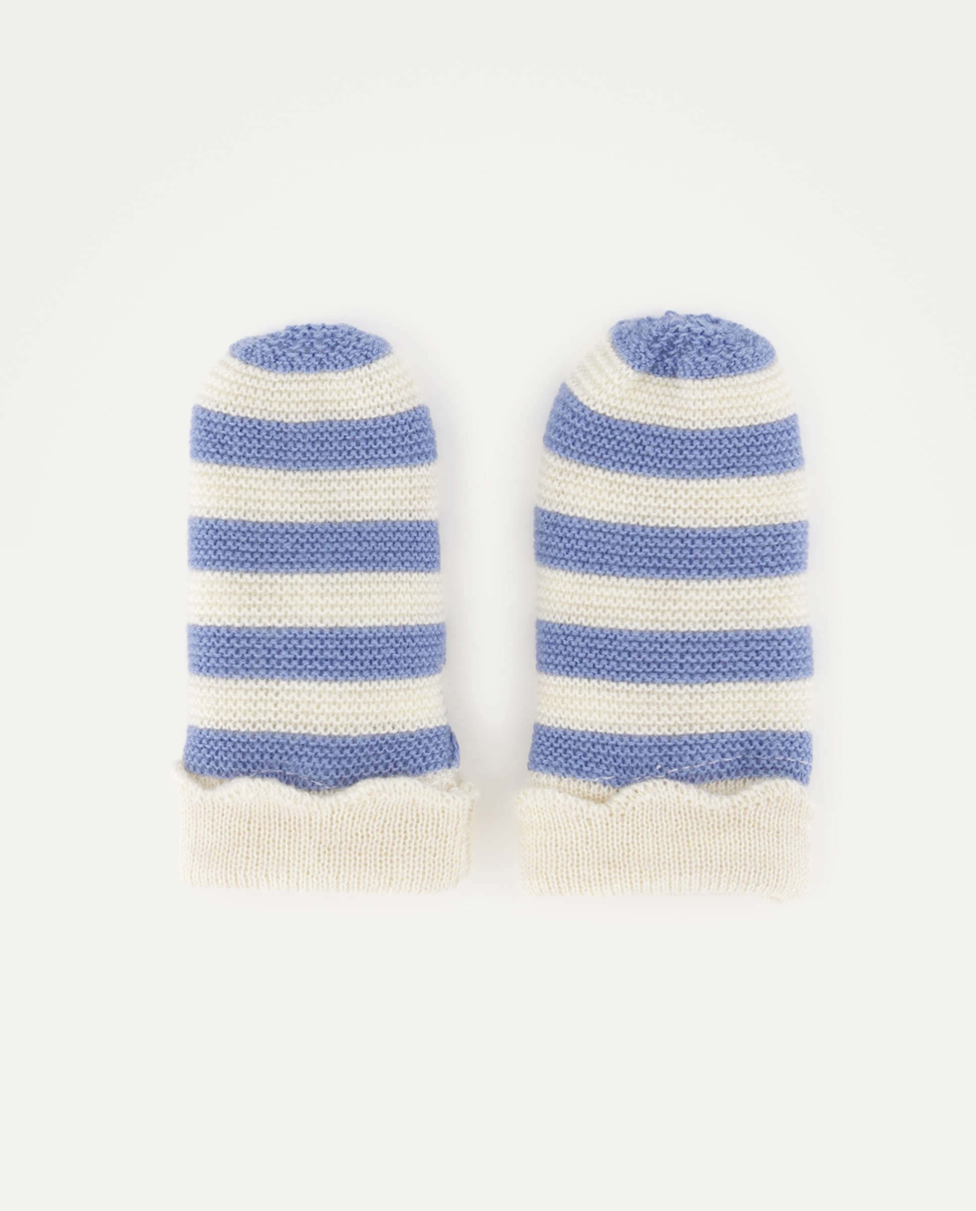Manoplas rayas con ondas de bebé - Baby El Corte Inglés - 400 Azul 400 Azul-1
