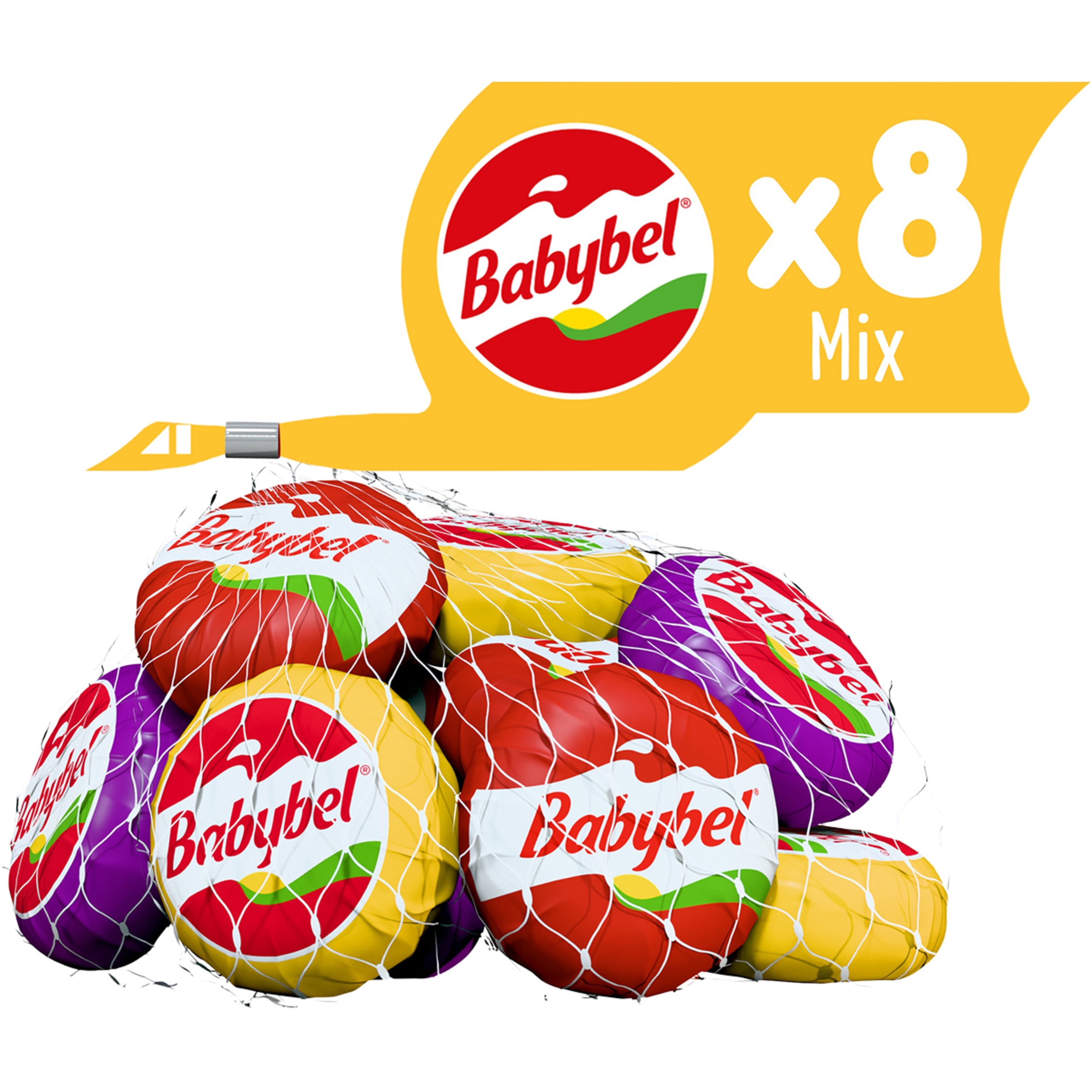 quesos edam, cheddar y emmental snacks 8 unidades bolsa 160 g