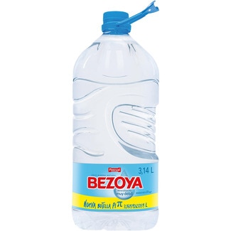 agua mineral natural de mineralización muy débil botella 3,14 l - Bezoya