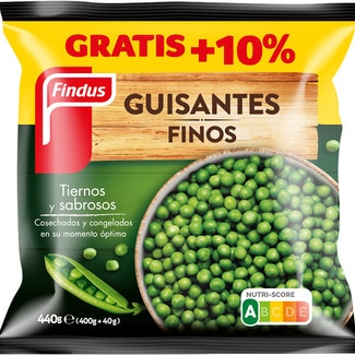 guisantes finos bolsa 440 g - Findus