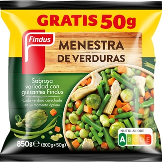 menestra de verduras bolsa 850 g - Findus