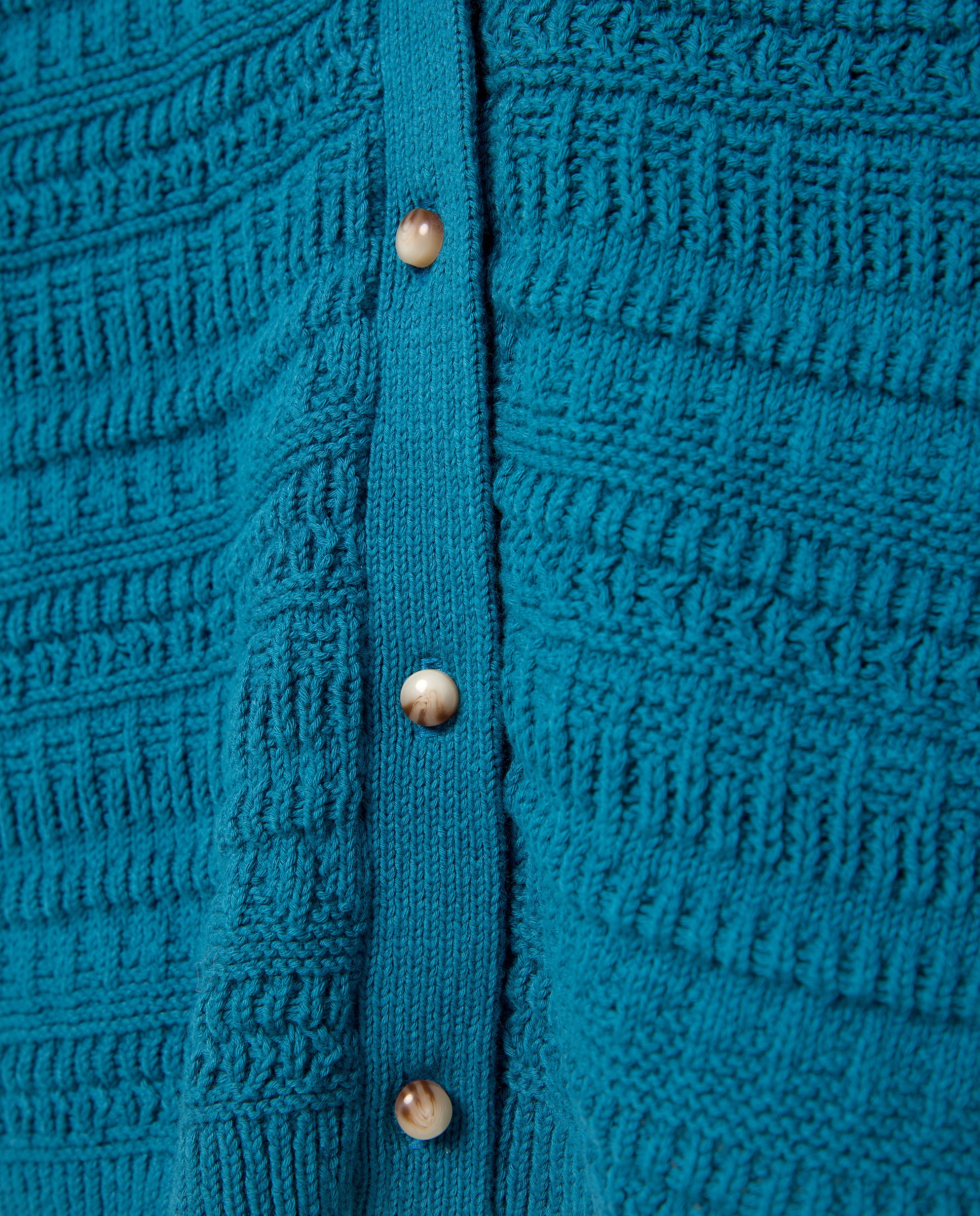 Casaco de malha liso Azul-escuro-2
