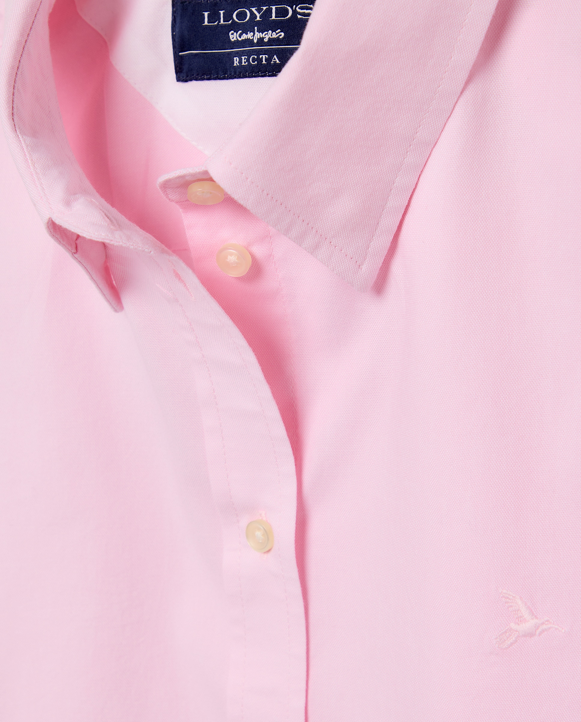 Camisa oxford com manga comprida 200 Rosa-2