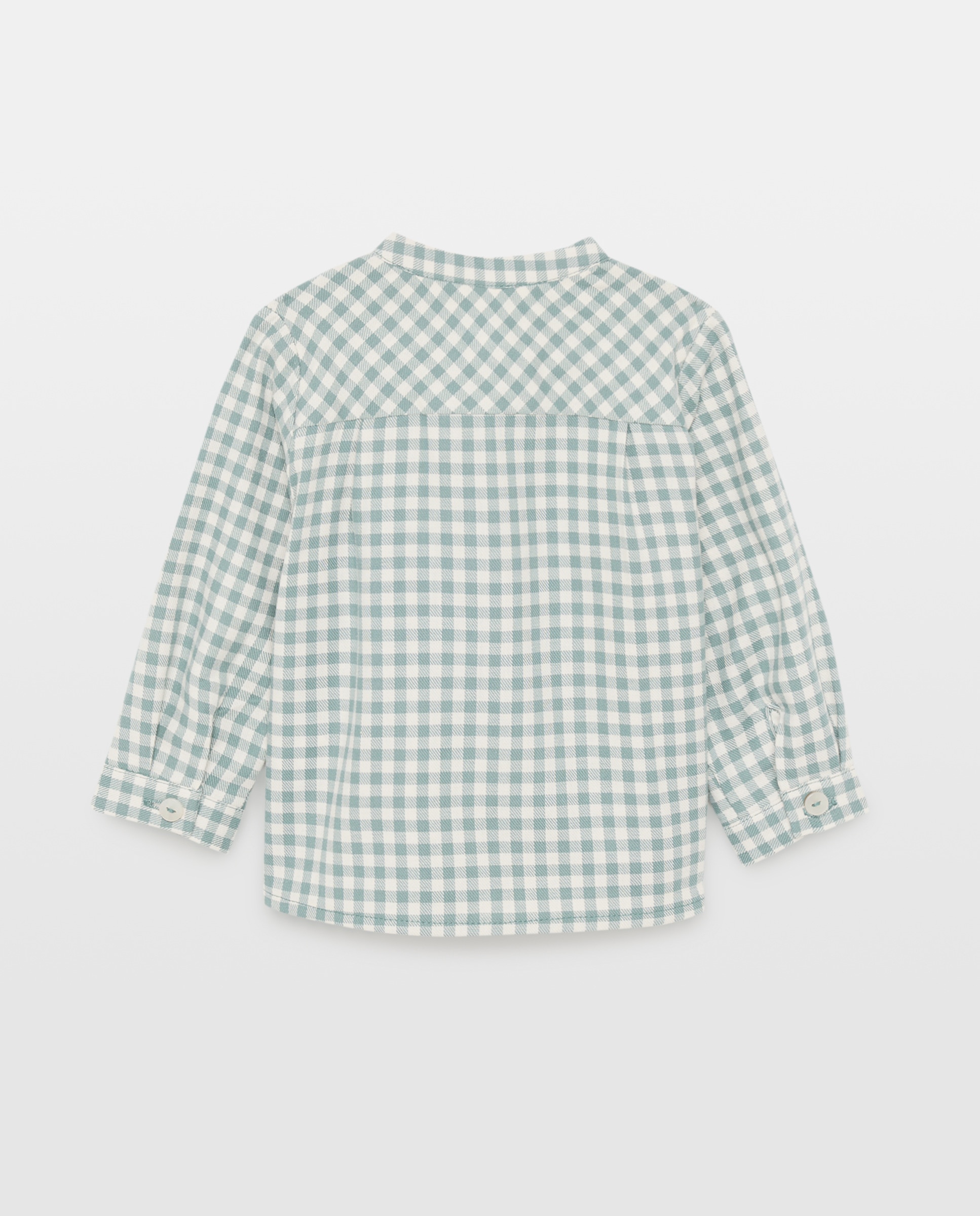 Camisa de manga larga con cuello mao de bebé - Coconut El Corte Inglés - Verde Verde-2