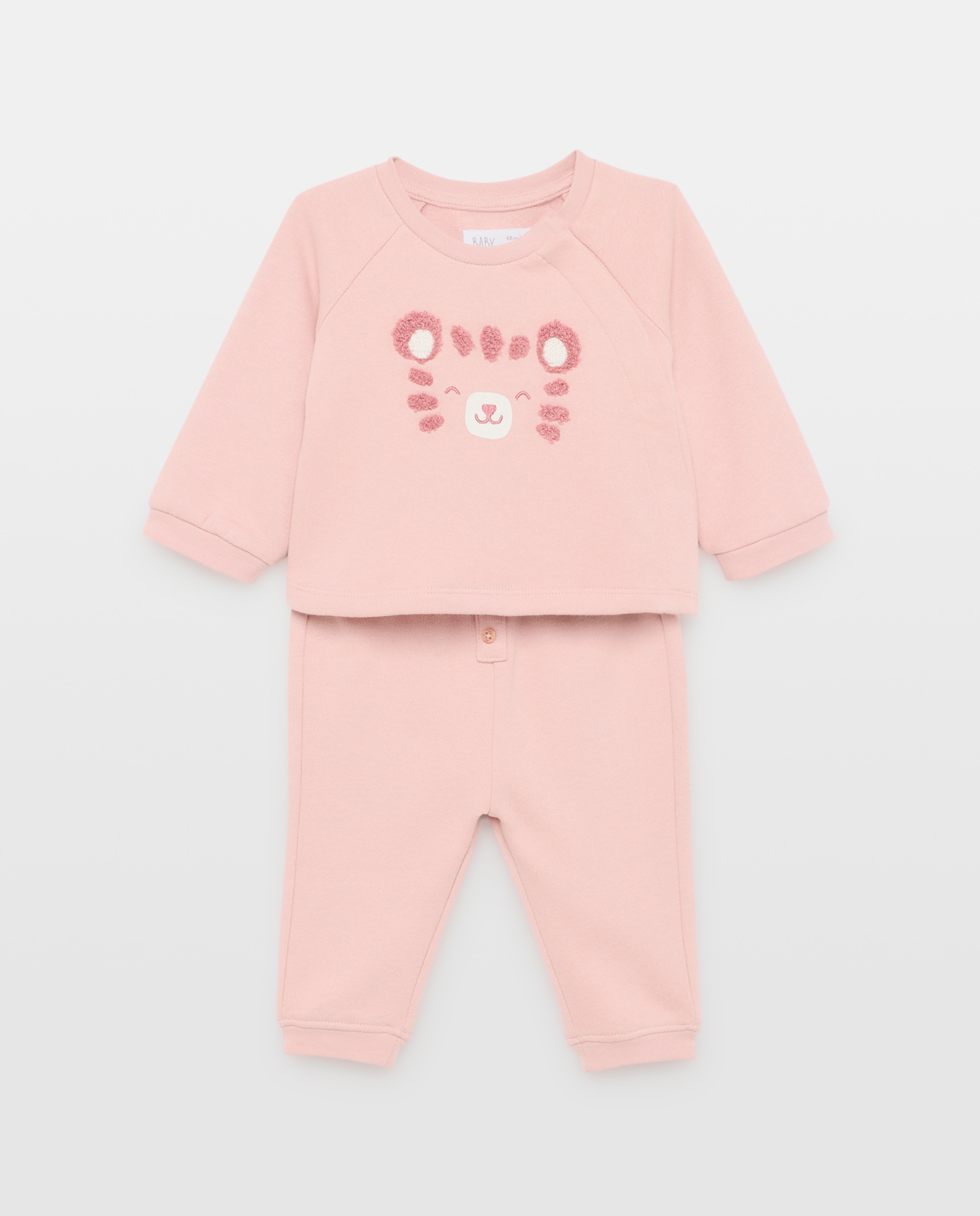Conjunto de bebé 2 piezas largo de felpa - Baby El Corte Inglés - 200 Rosa 200 Rosa-1