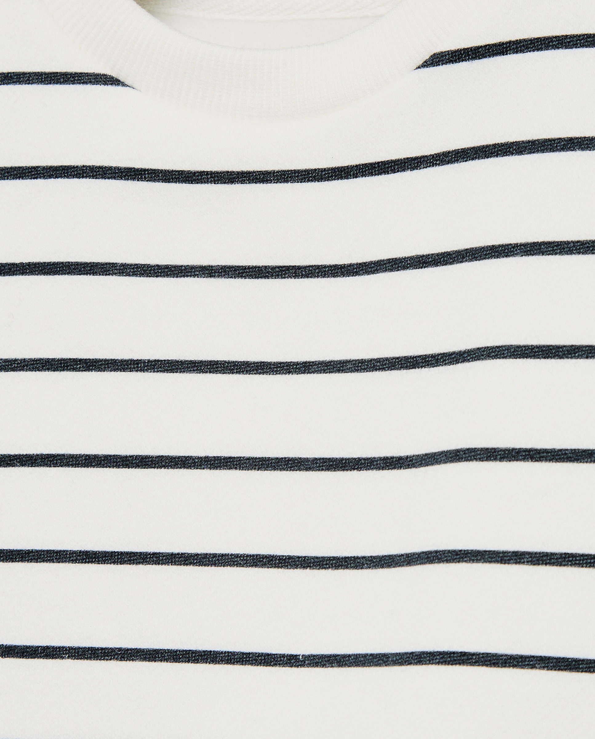 Conjunto de bebé sudadera cuello caja + 2 Pantalones Blanco roto-3