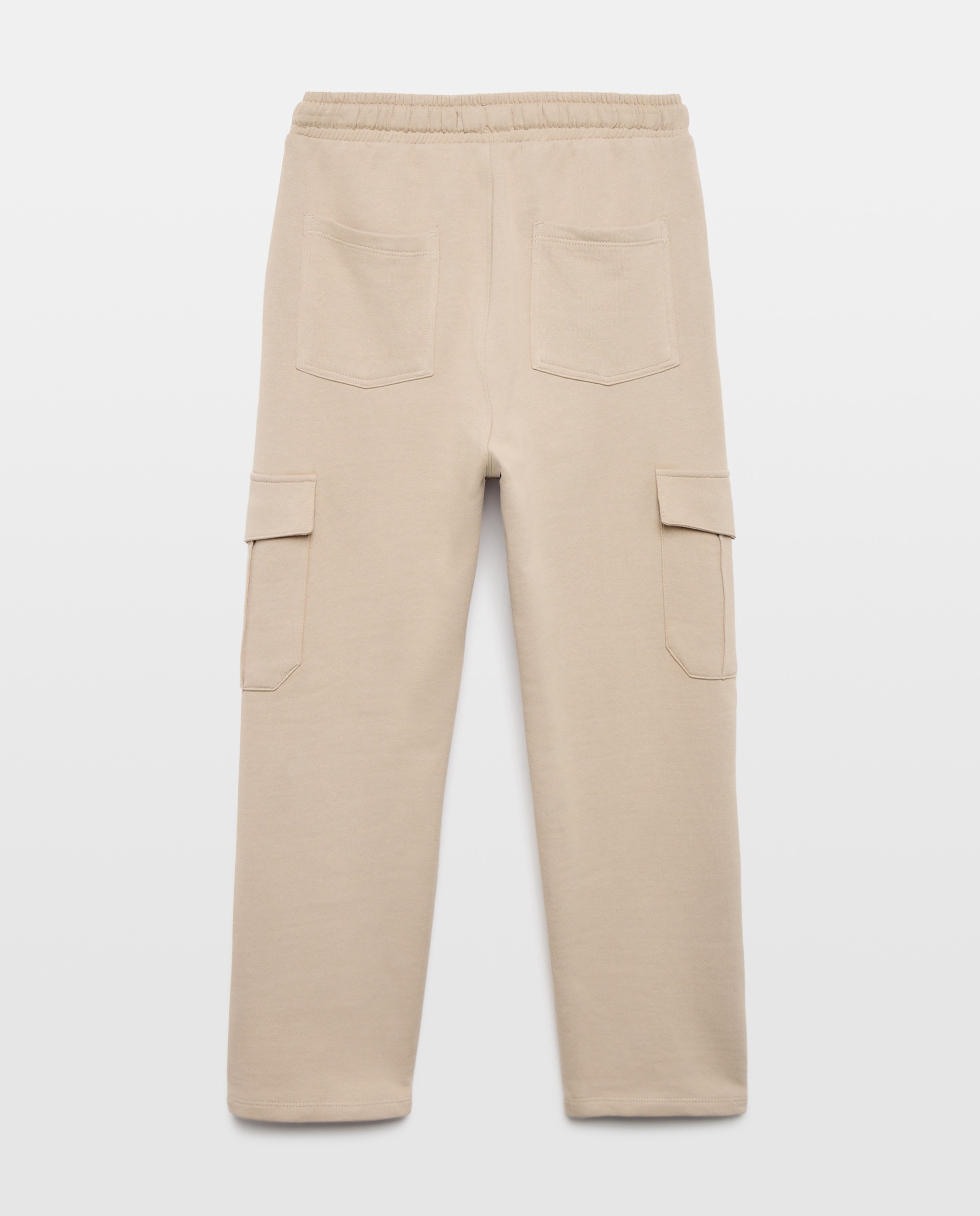Pantalón de niño cargo felpa Tostado-2
