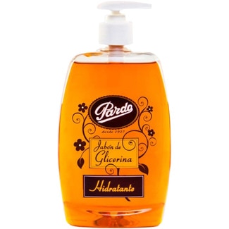 crema de jabón de Glicerina y Aloe Vera hidratante dosificador 500 ml - Pardo