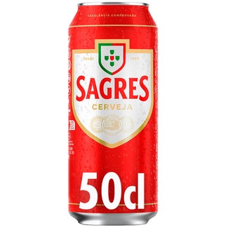Cerveja com Álcool lata 50 cl - Sagres