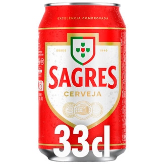 Cerveja lata 33 cl - Sagres