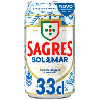 Cerveja Sol&Mar Branca lata 33 cl - Sagres